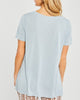 Blue Sky Boat Neck Solid Jersey T-Shirt