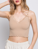 Ardenia Lace and Lettuce Trim Bralette Top (Assorted Colors)