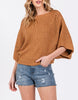 Darcy Oversized Batwing Cropped Sweater Top (Assorted Colors)