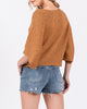 Darcy Oversized Batwing Cropped Sweater Top (Assorted Colors)