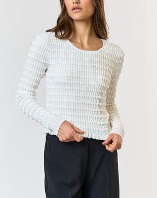 Parisian Appeal Off the Shoulder Knitted Top (BLACK & WHITE, RED STRIPE)