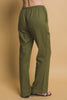 Malibu Drawstring Wide Leg Linen Pants (Assorted Colors)