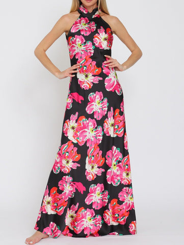 Erlinda Floral Emboridery Off Shoulder Dress