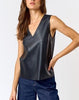 Wilder Days Sleeveless Faux Leather Vest