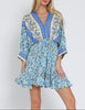 Seaside Glow Dolman Tie Waist Mini Dress