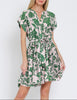 Petal Picnic Button Down Tie Waist Mini Dress