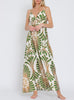 Jungle Gypsy Smocked Back Maxi Dress