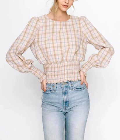 Mirabelle Button Up Blouse with Puffy Sleeves