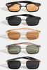 Don't Bother Wire Rectangle Acete Sunglasses (Assorted)