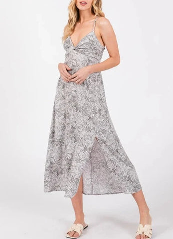 Erlinda Floral Emboridery Off Shoulder Dress