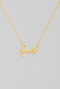 Fuck Dainty Cursive Necklace (Silver/Gold)