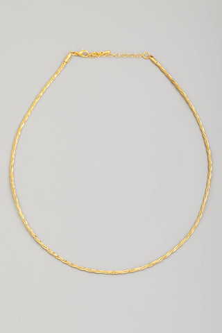 White Heart Eye Necklace in Gold