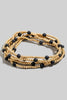 Stretch Stone Beaded Multiple Bracelets in Gold