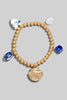 Ceramic and Shells Stretch Charm Bracelet (Assorted)