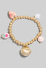 Ceramic and Shells Stretch Charm Bracelet (Assorted)