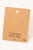 Los Angeles Cursive Dainty Nameplate Necklace (Silver/Gold)