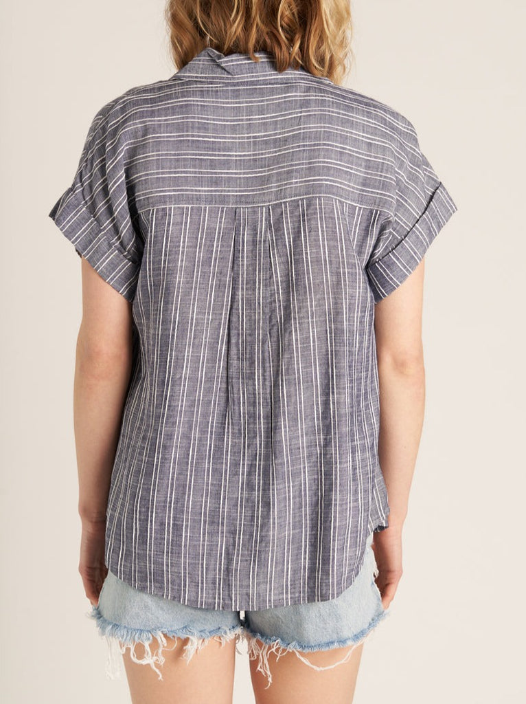 Lyon Button Up Striped Short Sleeve Shirt (assorted)