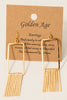 Handmade Rectangle Fringe Drop Earrings