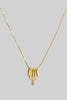 Bar Charms Dainty Necklace in Gold