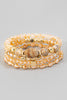 Stretch Beaded Layering Rhinestone Bracelet Set (Assorted)