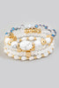 Stretch Beaded Layering Rhinestone Bracelet Set (Assorted)