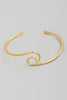 The Perfect Wave Bangle Bracelet (Gold/Silver)