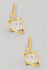 Double Rhinestone Stud Earrings