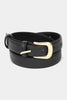 Leather Belts with Medium Round Buckle (Assorted)