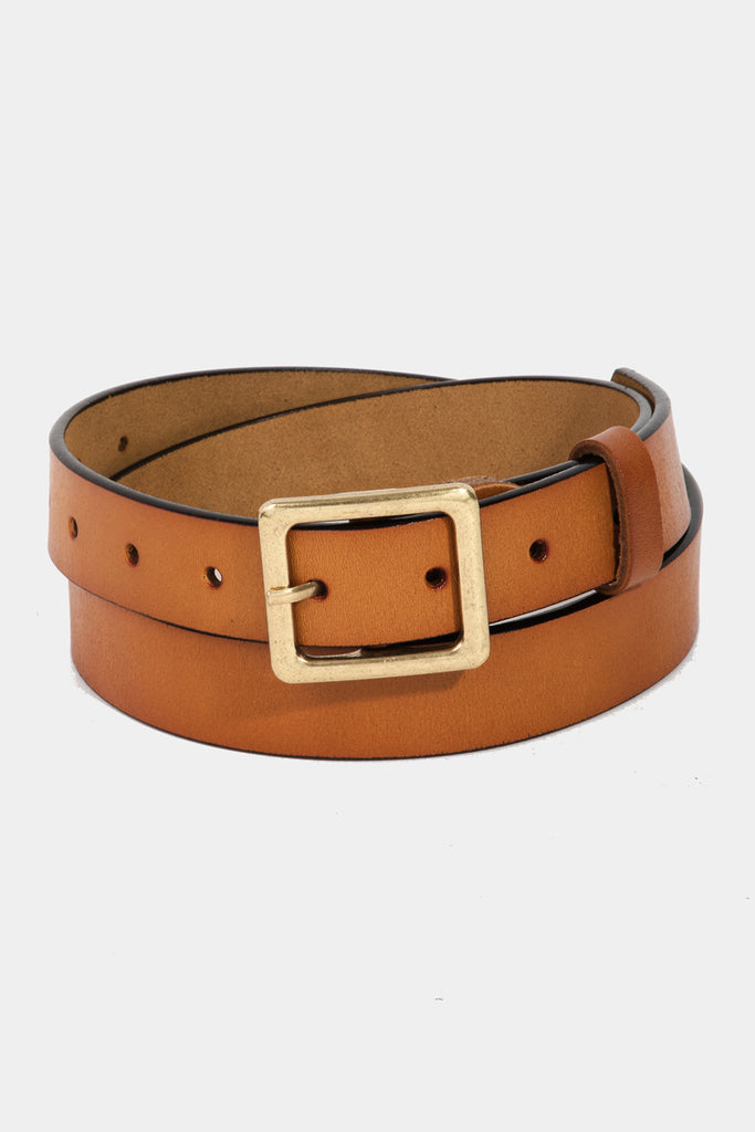 Leather Belts with Square Buckle (Assorted)