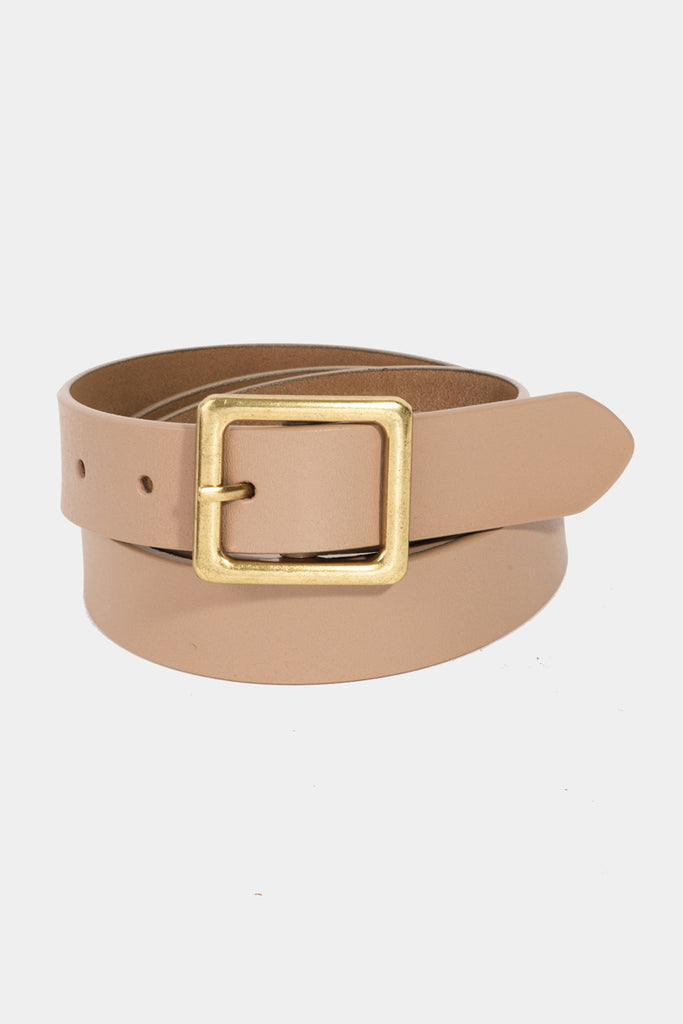 Leather Belts with Square Buckle (Assorted)