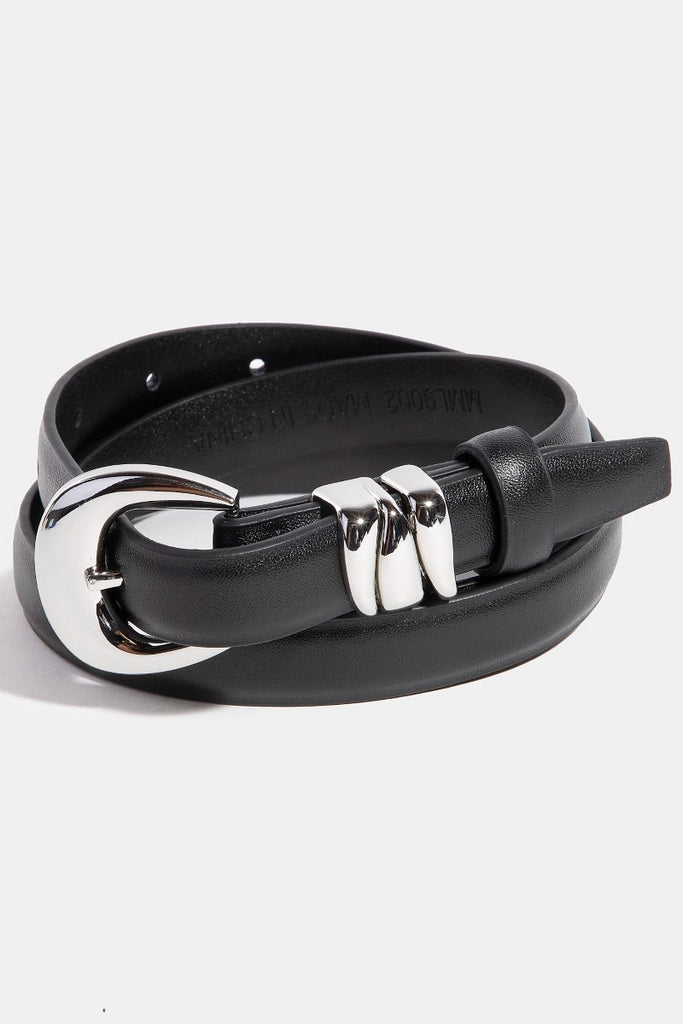 Thin Leather Belts with Double Buckle (Assorted)