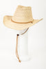 Beach Bum Rope Straw Braided Sun Hat in Ivory