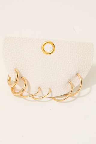 Rectangle Chain Link Earrings Silver/Gold