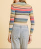 Sugar Pop Multicolor Striped Long Sleeve with Collar