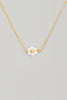 Dainty Beaded Flower Necklace in Gold