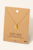 Dainty Smiley Face Necklace in Gold (Assorted)