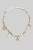 Stars & Moons Dainty Adjustable Beaded Charm Bracelet