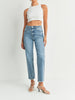 High Rise Clean Straight Leg Jean in Medium Wash JBD