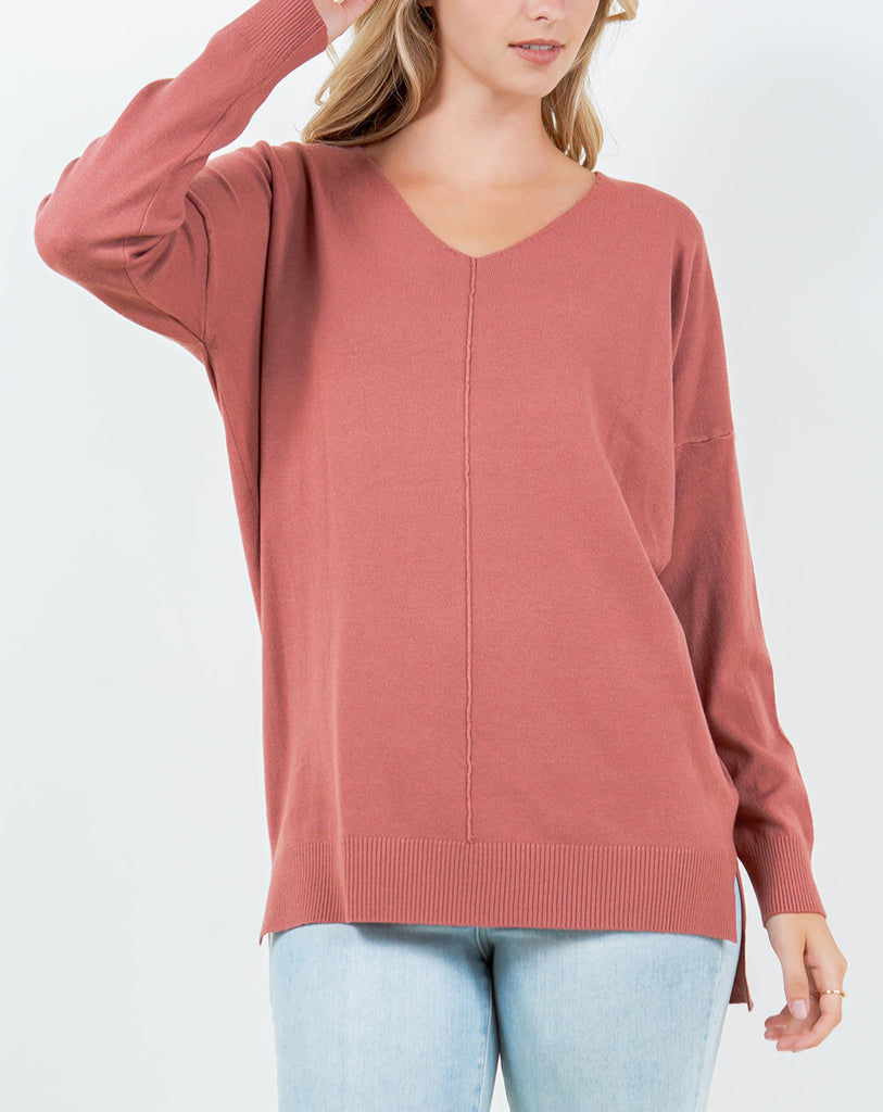 Dream Fleece Oversized V-Neck Sweater