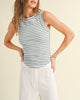 Norma Striped Ribbed Top (Assorted Colors)