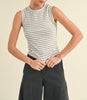 Norma Striped Ribbed Top (Assorted Colors)