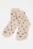 Embroidery Ankle Socks with Stylish Prints (Various Colors)