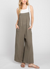 Marceline Spaghetti Strap Wide Leg Overalls