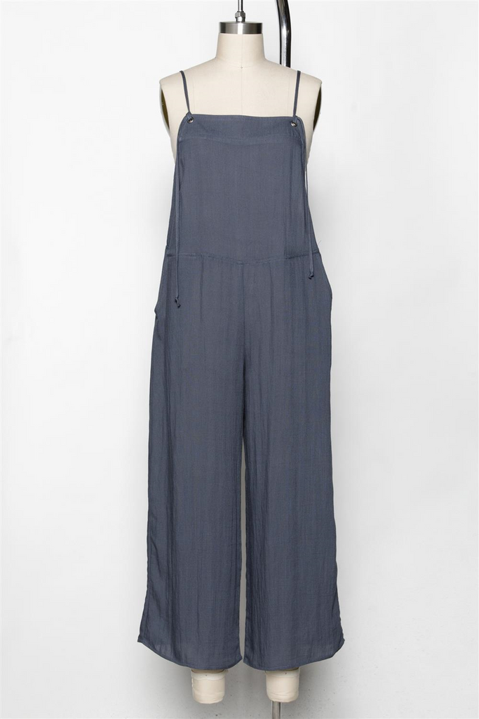 Marceline Spaghetti Strap Wide Leg Overalls