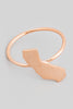 Delicate Rose Gold California Ring